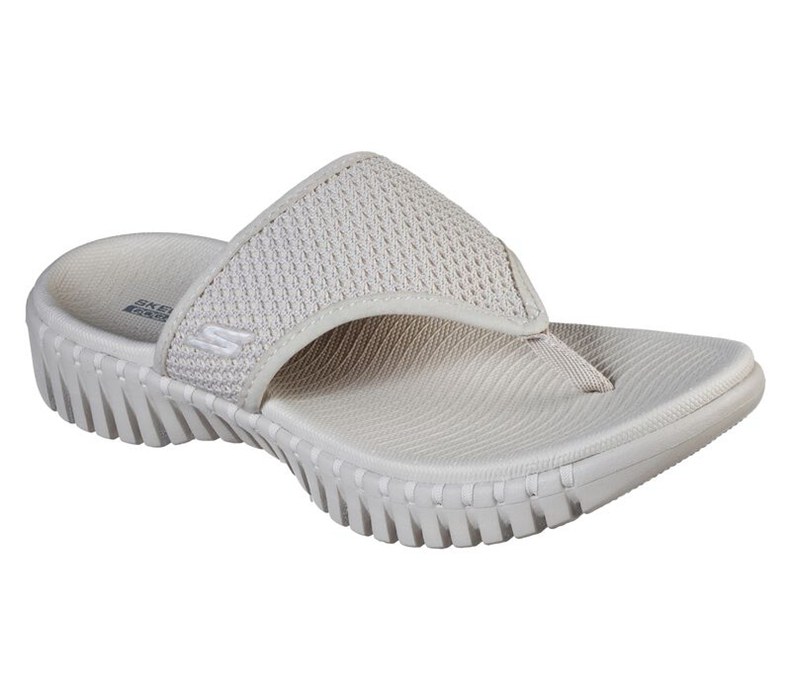 Skechers Dam Beige Flip Flop - Gowalk Smart - Riviera - Sverige (REFDH-0569)